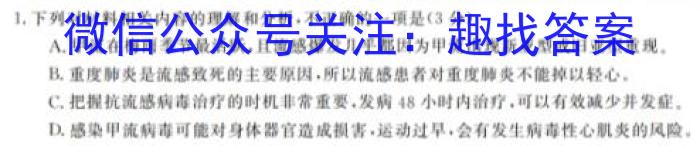 2023年广西三新学术联盟高一年级12月联考语文