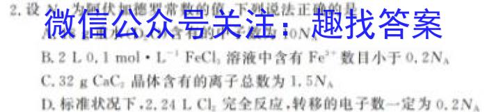 f江西省2023-2024学年第一学期九年级期中质量检测化学