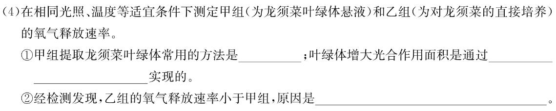 2024届智慧上进 名校学术联盟·高考模拟信息卷押题卷(二)2生物学试题答案