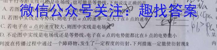 2023-2024学年四川省高一12月联考(24-202A)物理试题答案
