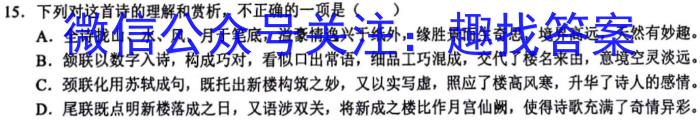 陕西省2023秋季七年级第二阶段素养达标测试（A卷）基础卷/语文