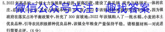 河南省2024届九年级第三次综合素养评估/语文