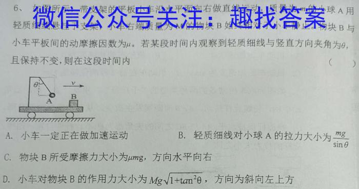 2024届高三12月大联考（新高考7省联考·新教材）物理`