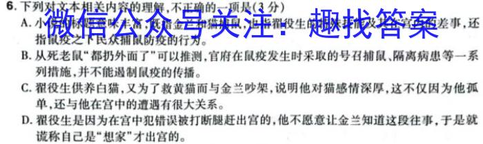 金科大联考2024届高三11月质量检测(24235C)语文