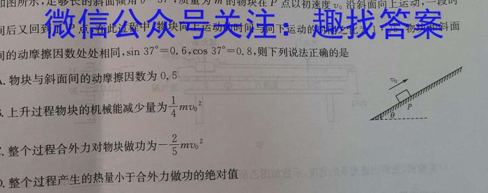 2024届高考模拟卷(二)2物理试题答案