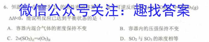 3高考快递 2024年普通高等学校招生全国统一考试·信息卷(六)6新高考版化学试题