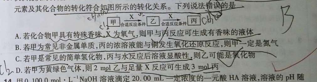 【热荐】安徽省2023-2024学年度高二高中同步月考测试卷（二）化学