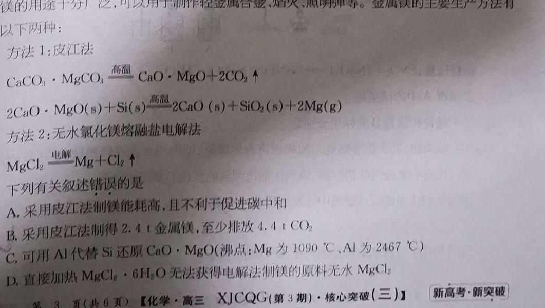 【热荐】河北省2023-2024学年第一学期九年级期中学情质量检测化学