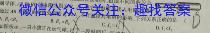 辽宁省2023-2024学年(上)六校协作体高三联考(12月)物理试卷答案