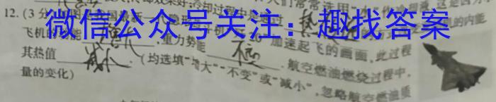 2023-2024学年天一大联考·安徽卓越县中联盟高三（上）期中考试q物理