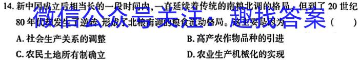 学科网2024届高三11月大联考考后强化卷(全国乙卷)历史