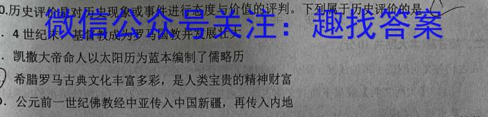 金科大联考2024届高三11月质量检测(24235C)历史