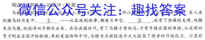 安徽省2023-2024学年度八年级上学期阶段性练习（二）语文