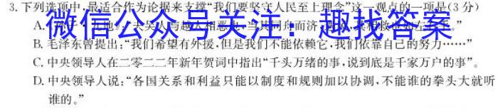 石室金匮 成都石室中学2023-2024学年度上期高2024届一诊模拟考试/语文