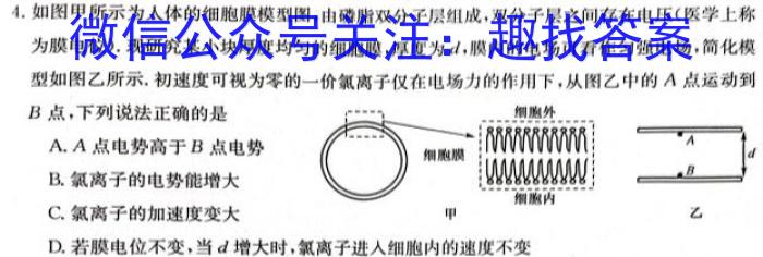 安徽省2023~2024学年度届七年级阶段诊断 R-PGZX F-AH(三)物理试题答案