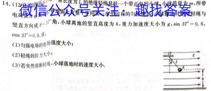 安徽省2023~2024学年度届七年级阶段诊断 R-PGZX F-AH(三)物理试题答案