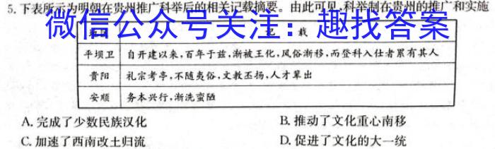 2023-2024衡水金卷先享题摸底卷 新教材A&政治