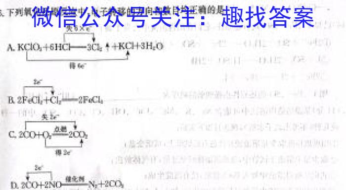 3耀正文化 2024届名校名师测评卷(二)化学试题