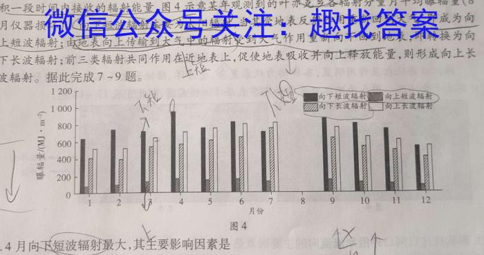 [今日更新]江西省2024年学考水平练习（三）地理h