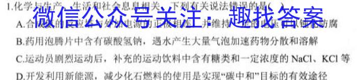 q稳派联考·广东省2023-2024学年高三11月统一调研测试化学