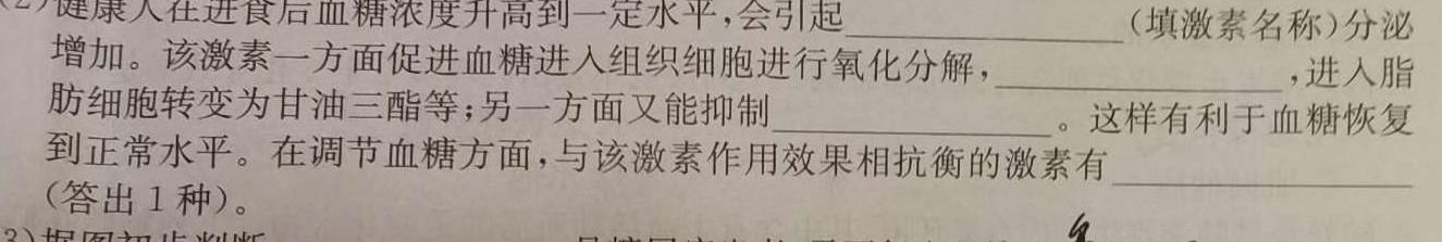 重庆好教育联盟2023-2024学年度高一年级上学期12月联考生物学试题答案