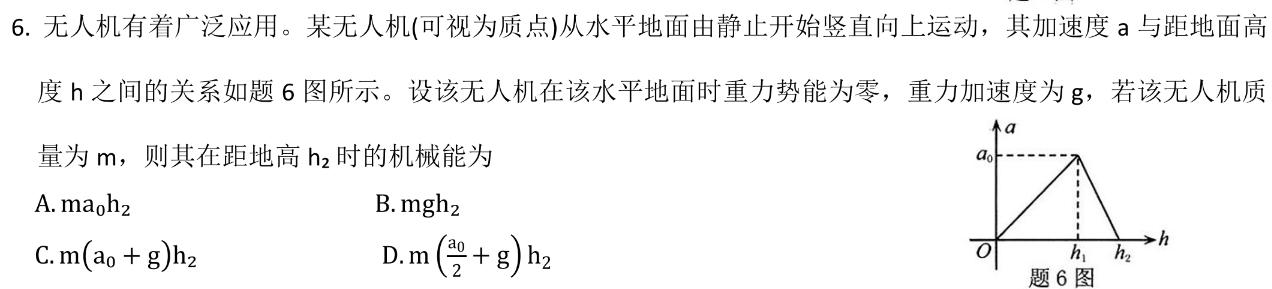 [今日更新]［陕西大联考］陕西省2023-2024学年度高二年级上学期11月联考.物理试卷答案