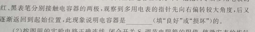 [今日更新]炎德英才大联考 长郡中学2023年下学期高二期中考试.物理试卷答案