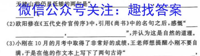 云南民族大学附属高级中学2024届高三联考卷(三)3(243147D)/语文