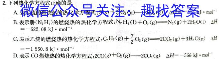 3安徽省太和县民族中学2023秋九年级期中综合测评考试化学试题