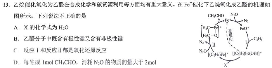 【热荐】安徽省2023-2024学年度八年级阶段诊断（三）化学