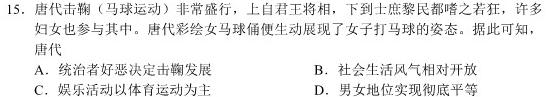 河南省2023-2024学年新乡市高三第一次模拟考试历史