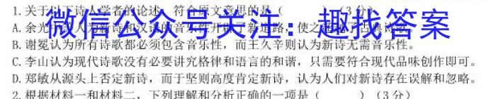 安徽省2023-2024学年九年级上学期学业水平监测(12月)/语文