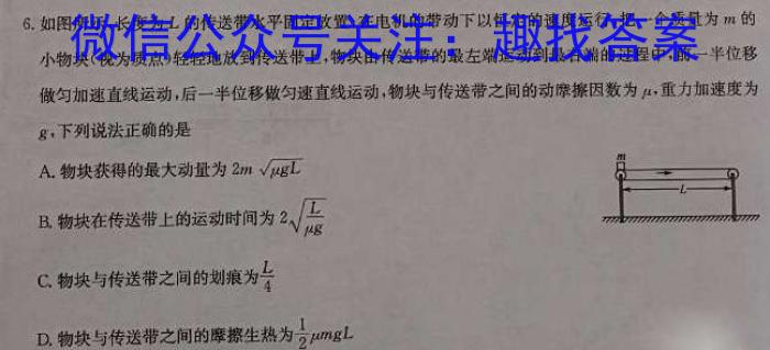 2024年普通高等学校招生全国统一考试仿真模拟卷(一)物理试题答案