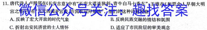 2024届衡水金卷先享题分科综合卷全国乙卷一历史