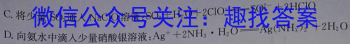 j山西省2023~2024学年度八年级上学期阶段评估（三）化学