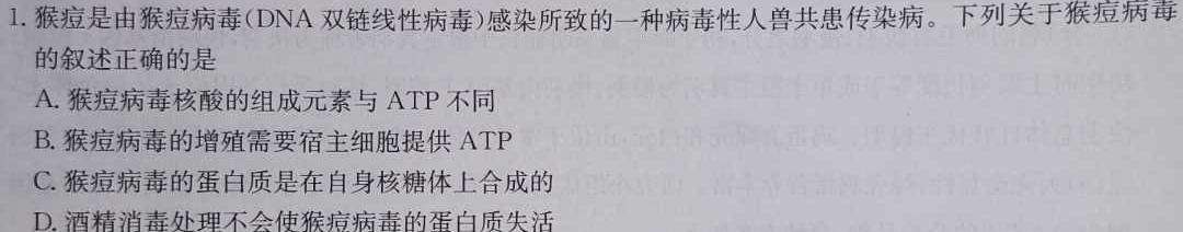 山东省泗水县2023-2024学年第一学期高三年级期中考试生物学试题答案