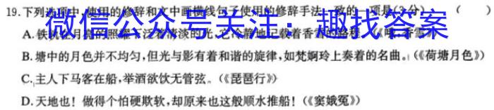 贵州省贵阳市2023年普通高中高三年级质量监测试卷(2023年11月)/语文