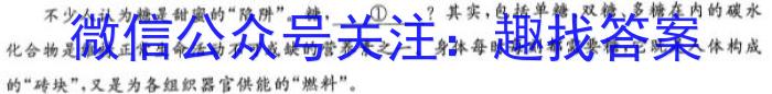 山东省潍坊市2023-2024学年高一上学期期中质量监测语文