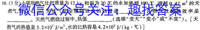 ［新疆大联考］新疆2024届高三年级上学期12月联考物理试卷答案