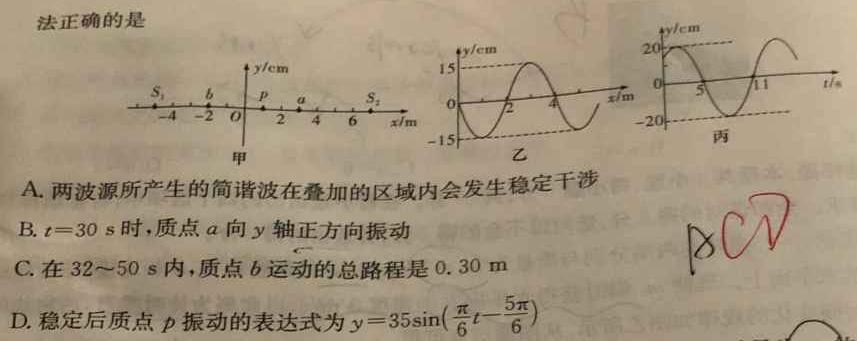 衡水金卷先享题分科综合卷2024届新教材B二物理试题.