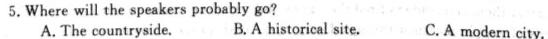 河北省沧衡八校联盟高三年级2023-2024学年上学期期中考试 英语