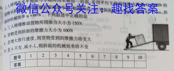 2023-2024学年高三试卷11月联考(学士帽)q物理