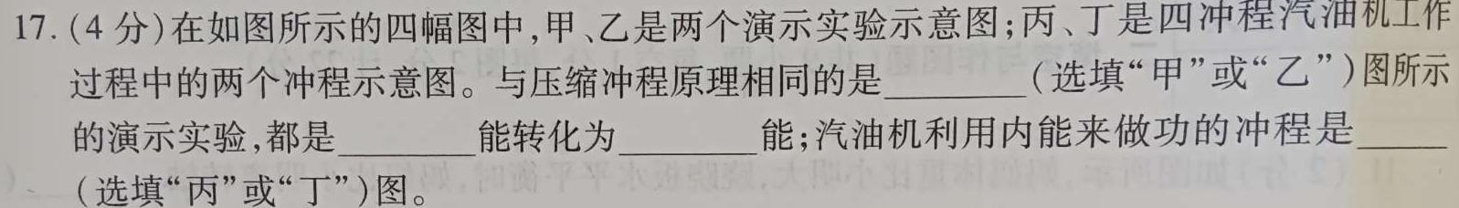 2024届江西省九江市九年级教学质量检测（二）物理试题.