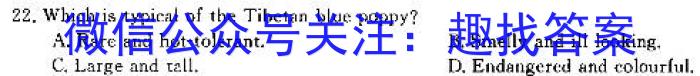 江西省2023-2024学年度上学期高一第三次月考英语