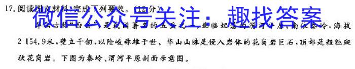 湖南省2024年春季九年级毕业会考模拟练习卷(五)地理试卷答案