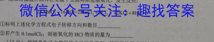 q河北省石家庄市赵县2023-2024学年度第一学期期中学业质量检测九年级化学