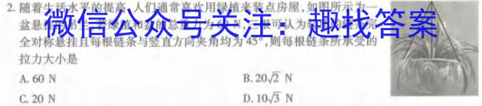 2024届高考模拟卷(三)3l物理