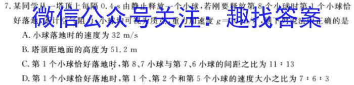 2024年普通高等学校招生统一考试 最新模拟卷(四)物理试卷答案