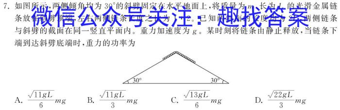 广西国品文化 2023~2024学年新教材新高考桂柳模拟金卷(二)q物理