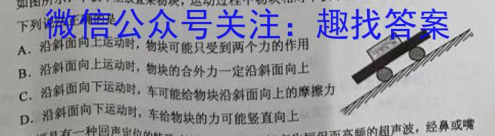 天一大联考·河南省2023-2024学年高二基础年级阶段性测试（期中上）物理试题答案